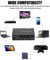 4-Kanal DJ Mixer Mischpult,High Gain Mini Karaoke Mixer 4-Kanal Line-Mixer 3RCA Eingang+1RCA Ausgang,Tragbar Noise Cancelling Stereo Sound Mixer DJ-Mischpult für TV/Telefon/FM Tuner (EU-Stecker)