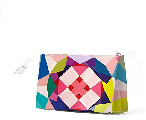 I LIKE PAPER – GEOMETRICAL3 – Kosmetiktasche/Kulturtasche/Cosmetic Bag aus Tyvek® - reissfest - wasserabweisend – verschließbar mit Reißverschluss