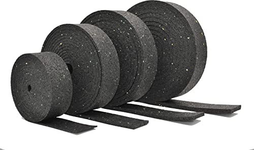 My Plast Terrassenpads Rolle [5.000x50x10 mm, 1 Stück] Rutsch- & Wetterfest, wasserbeständiger Abstandshalter für Terrassen & Innenhof, belastbare Bautenschutzmatte, Gummigranulat Rolle Terrassenbau…