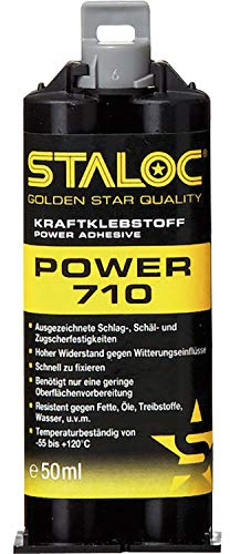 STALOC Power 710 50ml milchig weiß + Mischer 2K-Strukturklebstoff, 2 Komponentenkleber