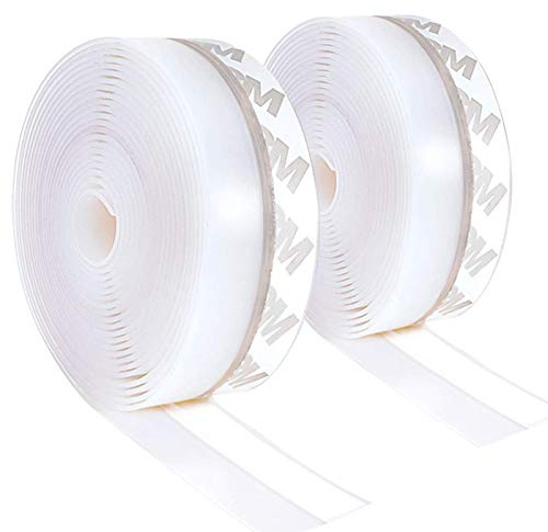 Silicone Seal Strip - 10M/33ft Weather Stripping Door Window Seal - Door Strip Bottom Draft Stopper (25MM, Transparent)