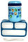 Mini-Bento-Box-Set (blaues Bento+blaues Lebensmittelglas)