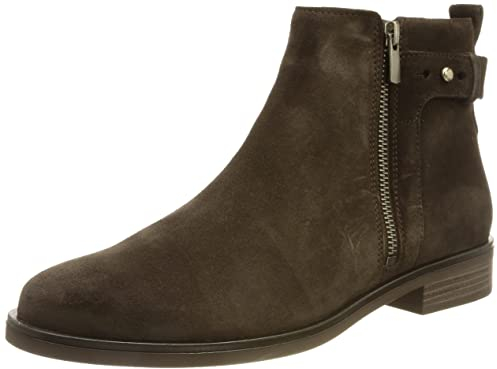 Clarks Memi Lo, Stivali Chelsea Donna, Scamosciato Marrone Scuro, 37 EU
