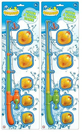 YSAMAX 2x Duck Hook Game for Kids,Duck Style Bath Toys, Duck Toys Summer Garden Pool Toy Rod Set, Lawn Games for Bithrday Gift