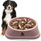 Gamelle Anti Glouton pour Chien de Grande Taille | Bol d'alimentation Lente et Saine, Favorise la Digestion de l'animal, Anti Vomissements, Pieds Antidérapants, Grand et Gros Chien XXL (Grand, Rose)