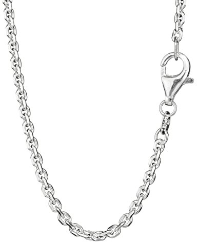 NKlaus 45cm Ankerkette 925 Silber elegante Halskette Breite: 2,0mm Collier 5,02g schwer 6882