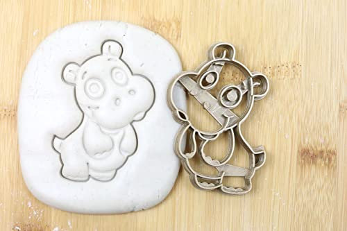 Baby Nilpferd cookie cutter Fondant Keksstempel/Ausstechform keksausstecher PLA ca.8cm