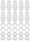 PATIKIL Lighting Cord Grips Connector, Carbon Steel Light Cable Glands, 10Pcs for Wiring Hanging Light Ceiling Pendant Lamp, White