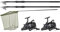 JRC Defender Two Rod Combo – Includes 2 High Quality JRC Carp Rods, 2 Mitchell 6500 Pre-Spooled Reels, Specimen Net and Two-Piece Net Handle. It's the Ultimate All-In-One Carp Set Up