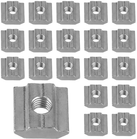 150 Stück Nutensteine m6 Edelstahl Schwer Nut 8 M6 Nutsteine m6 Nut 8 Edelstahl T Nut Mutter Gleitmuttern m6 Nutensteine Gewinde Standard 30-Serie M6 Hammerkopfschrauben m6 für Aluminiumprofilzubehör