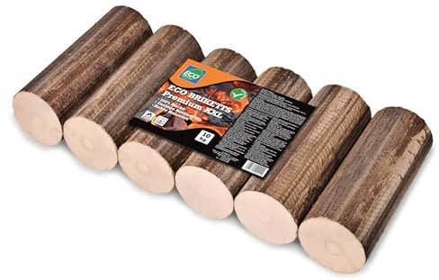 Eco Premium Hardwood Briquettes XXL 10 kg Round
