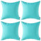 MIULEE 4er Set Outdoor Kissenbezug wasserdichte Kissenbezüge Sofakissen Dekorativ Couchkissen Wetterfeste Kissenhülle Zierkissen Bezug Weich für Sofa Couch Outdoor Garten Balkon 40x40 cm Hellgrün