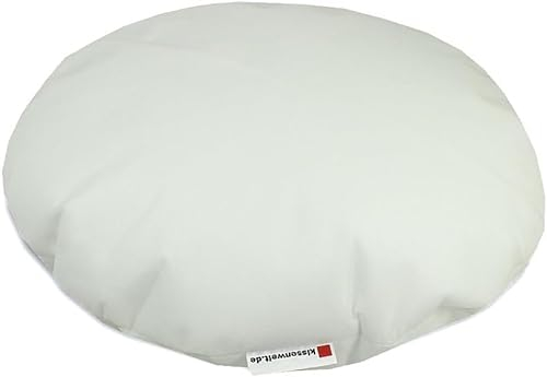 Kissenwelt Rundes Inlett Innenkissen mit Mikroperlen - In Deutschland hergestellt (Ø 20 cm)