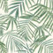 Palm Leaves Green White Wallpaper - Trendy Stylish Tropical Botanical Floral Realistic - Feature Wall