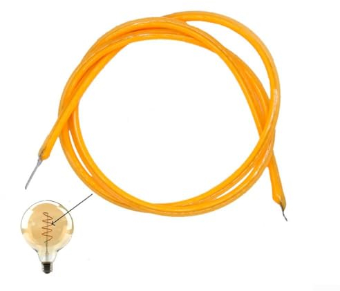 2200 K, 10 Stück Glühbirnen-Filament-Lampenteile, LED-Dioden, flexibler Filam, DC3 V FPC LED-Filament für Glühbirnen, selbstgemachtes Spielzeug und Dekorationsdesign (130 mm)
