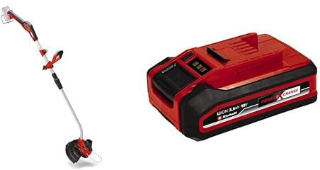 Einhell Power X-Change 18/33 Cordless Strimmer - 18V Battery Strimmer, Auto Line Feed 33cm Grass Trimmer - GE-CT 18/30 Li Garden Strimmer, Cordless Weed and Grass Cutter + 3Ah PXC Plus Battery