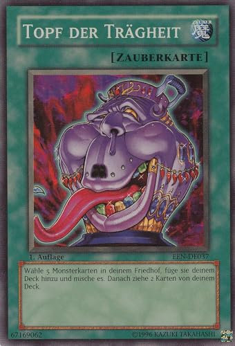EEN-DE037 - Topf der Trägheit - Super Rare - Deutsch - Elemental Energy - mit LMS Trading Fieldcenter-Karte Yugioh
