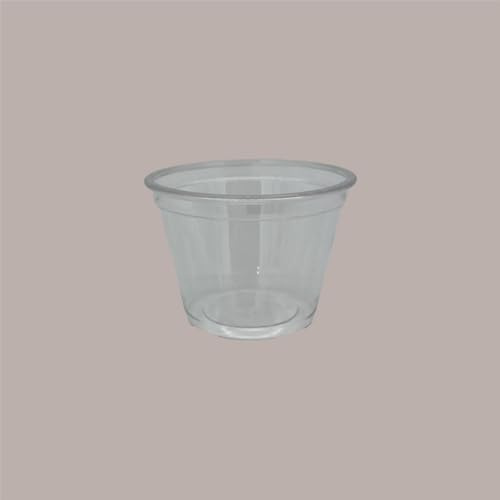 Lucgel Coppa Vasetto 210cc Trasparente per Yogurt e Gelato in Polietilene Pet - 100 Pezzi -