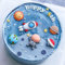QINQINZIJIN Astronauten Kuchendekoration, 6 Stück Astronauten Tortendeko, Weltraum Kuchendekoration, Planeten Torte Deko, Kuchen Dekoration Zubehör, für Weltraum Planeten Geburtstag Kinder Party