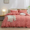 Freyamy Housse de Couette Coton 200x200cm Rose Couleur Unie Parure de lit Ado Adulte Parure Housse Couette 2 Personnes Sets de Housse Réversible Couette Linge de Lit
