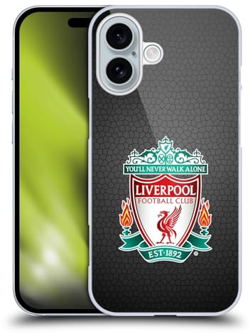 Head Case Designs Offiziell Zugelassen Liverpool Football Club Pixel Schwarz 1 Crest 2 Harte Rueckseiten Handyhülle Hülle Huelle kompatibel mit Apple Apple iPhone 16