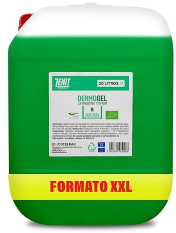 Detegrente lavavajillas manual | lavavajillas a mano | detergente liquido (20 l (Paquete 1), DermoGel)