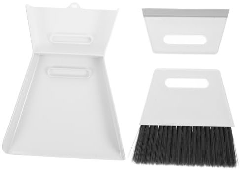 MOLUCKFU Desktop Cleaning Brush Set Hand Broom and Dustpan Set Broom and Dustpan for Desk Cleaning Portable and Brush for Keyboard Detailing