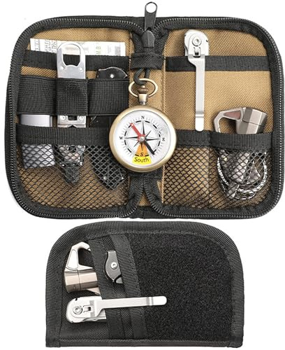 HAOBIN 1 Stück EDC Organizer Klein Werkzeuge Outdoor Aktivitäten Mini | EDC Tasche und EDC Pouch, Multitool Pouch und Pocket Organizer, Mini Tasche Taschen Organizer Werkzeugtasche nutzbar