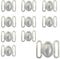 ZAHD 10 PCS Bikini Clasp Metall Bikini Verschlüsse Bikini Clips Dessous Vorderverschluss Schnalle Bikini Hakenverschluss frontverschluss bikini verschluss Für Dessous Badeanzug Unterwäsche (Silber)