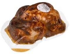 Pollo asado Hacendado Paquete 1,2 kg aprox. Pack 2