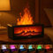 comeder Flame Diffuser, 150ml Ultrasonic Cool Mist Humidifier, 3D Fireplace Essential Oil Aromatherapy Diffuser, 7 Colour with Remote Control, Auto Shut-Off & Timer, for Home, Bedroom, Spa