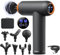 Massagepistole, inkl. 8 Massageköpfen & 90 Geschwindigkeiten, Muskel Percussion Massagegerät mit LCD Touchscreen, Massage-Gun, Muskelmassagepistole für Schulter-, Nacken- und Rückenentspannung