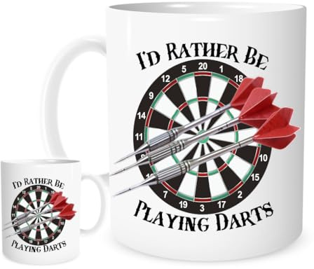 I'd Rather Be Playing Darts - 11oz Mug for Tea or Coffee
