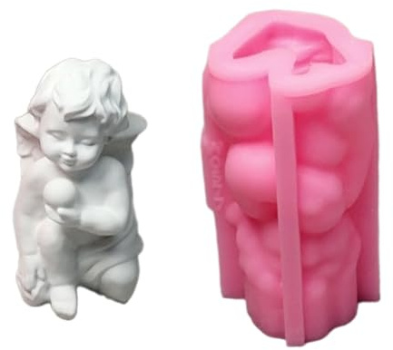 Moldes de silicona para niños arrodillados para niños, escayolas de resina epoxi, adornos de silicona para niño arrodillado, adorno de silicona de resina epoxi