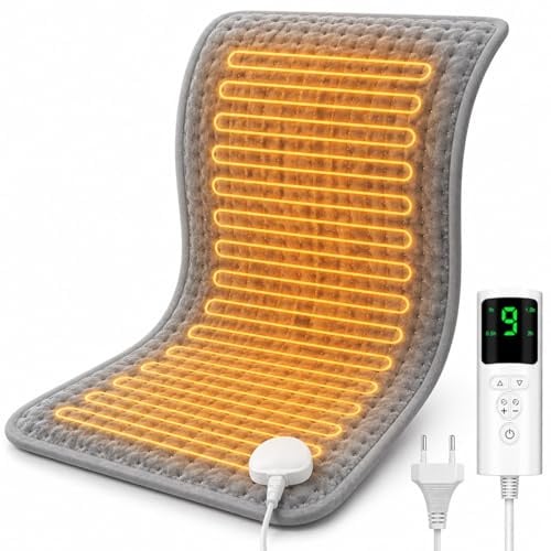UOHHBOE Heizkissen 75W 60x30 cm Waermekissen mit 9 Stufen und Timer