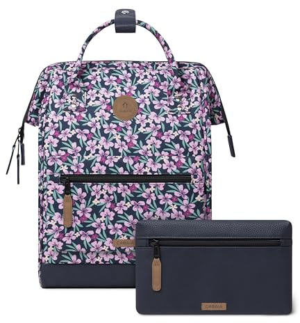 Cabaïa Rucksack Damen Adventurer Cagliari 18L - Wasserabweisend | Laptopfach 13 · Handgepäck · Weite Öffnung · MOLLE-Taschen · Vegan zertifiziert · Langlebig