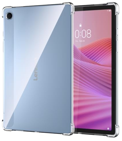 Clear Case for Lenovo Tab 10.1 Inch 2025 (TB311FU / TB311XU), Airbag Drop Anti Yellowing Anti-Scratch Shockproof, AUUYYA Slim Flexible Silicone TPU Protective Tablet Cover Case for Lenovo Tab 10.1