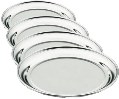 LACOR 61113 Dessous de Bouteille 13 cm Inox 18% Cr, Argenté (Lot de 4)