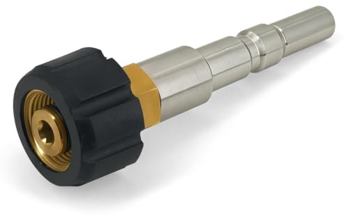 Adapter für Nilfisk Kränzle Hochdruckreiniger Zubehör - Quick Connect Adapter M22 x 1,5 GW auf D12, Schnellkupplung Ersatzteile für KEW WAP Alto Kranzle Kärcher Hochdruckpistole Schlauchverbindung
