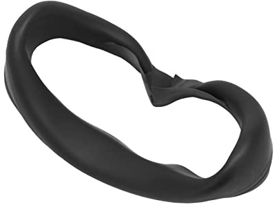 Naroote Funda Facial de Silicona VR Cojín Suave Lavable Impermeable para Gafas Pico 4 VR - Diseño Ergonómico y Material Resistente Al Sudor 1 Unidad (Black)