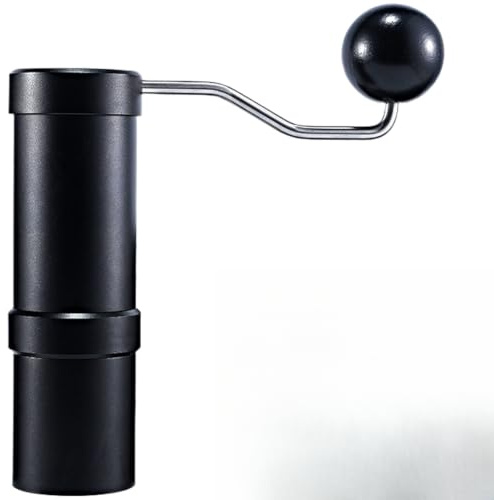 MeevrgR Manual Coffee Grinder with Adjustable Grind Settings | Ergonomic Handheld Design for Daily Home Brewing(black)