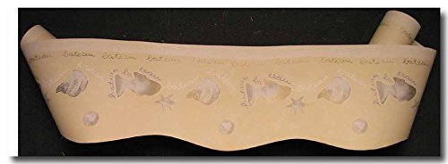 Tapetenborte Bordüre Lasercut Fisch Muschel