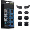 CHIN FAI L2 R2 Replacement Buttons Trigger Grips Extender, 3 Pairs Anti-Slip Joysticks Thumbstick Caps Case for PlayStation 4 PS4 Controller, Black