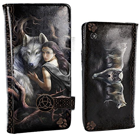 Nemesis Now B3929K8 Soul Bond Anne Stokes Geldbörse mit Prägung, 19 cm, Schwarz, PU, 18,5 cm