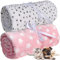 LeerKing Hundedecke flauschig Katzendecke waschbar Fleecedecke Kuscheldecke für Sofa Hundebett und Auto 2er Pack Hellpink Weiß 75 * 100cm