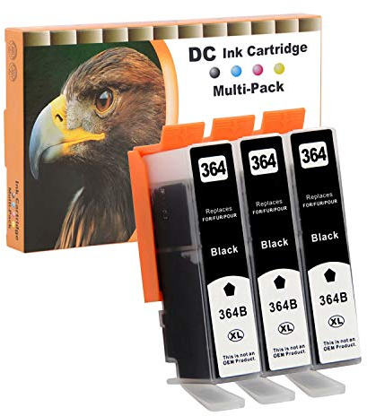 D&C 3X 30ml Black Druckerpatronen Kompatibel für HP 364 XL für HP Photosmart 7525 B010 B010a B010b B100 B109a B109b B109c B109d B109e B109f B109g B109n B110a B110c B110d B110e B110f B200 B209a B209b