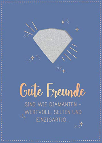 Grafik-Werkstatt Glückwunschkarte Gute Freunde 26653 |Musikkarte mit Sound | Coversong Diamonds 26653