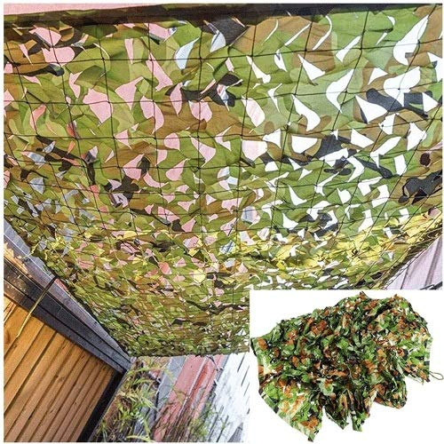 Hynet Red De Camuflaje Toldos Jardin Red De Sombra Bosque Camouflage Net Lienzo Sombra Tela Oxford For Caza Esconderse Disparar Ejército Acampar Cubierta del Coche 6x8m 10m 12m 15m (Size : 6 * 8M)