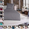 Mixibaby Bettwäsche Bettgarnitur Bettbezug 2 teilig 135 x 200 cm Silber 100% Baumwolle