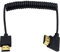 Duttek Câble HDMI 4K, câble HDMI vers HDMI, extrêmement fin HDMI mâle vers mâle câble spiralé pour 3D et 4K Ultra HD TV Stick HDMI 2.0 (rallonge HDMI) (1,2 m)